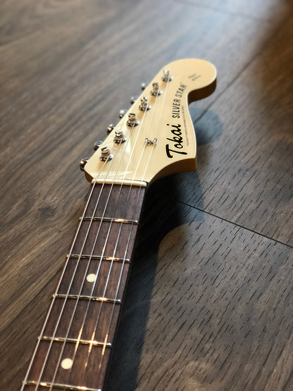 Tokai TJM-140 MH Silverstar Offset in Vintage White with Matching Headstock