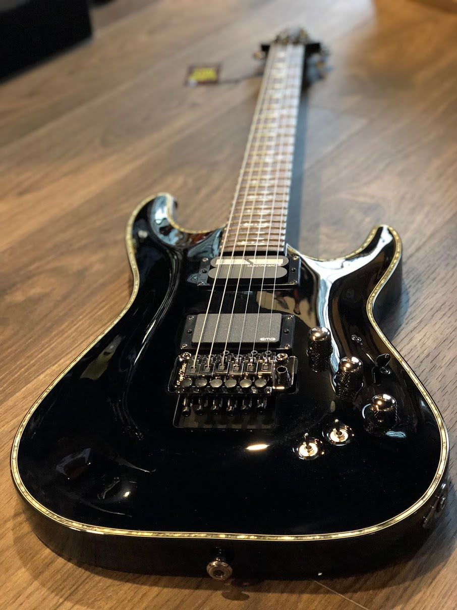 Schecter Hellraiser C-1 FR S Electric Guitar in Gloss Black