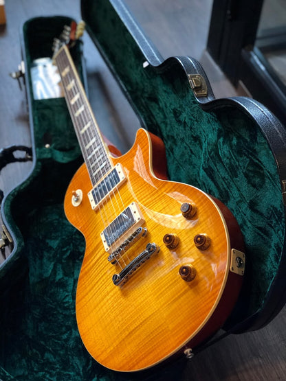 Tokai Love Rock LS-150F-3A HB Premium Series Japan with Solid Flamed Maple Top in Honeyburst