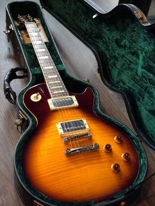 Tokai Love Rock Japan LS-150F 3A BS Premium Series with 3A Solid Flame Top in Brown Sunburst