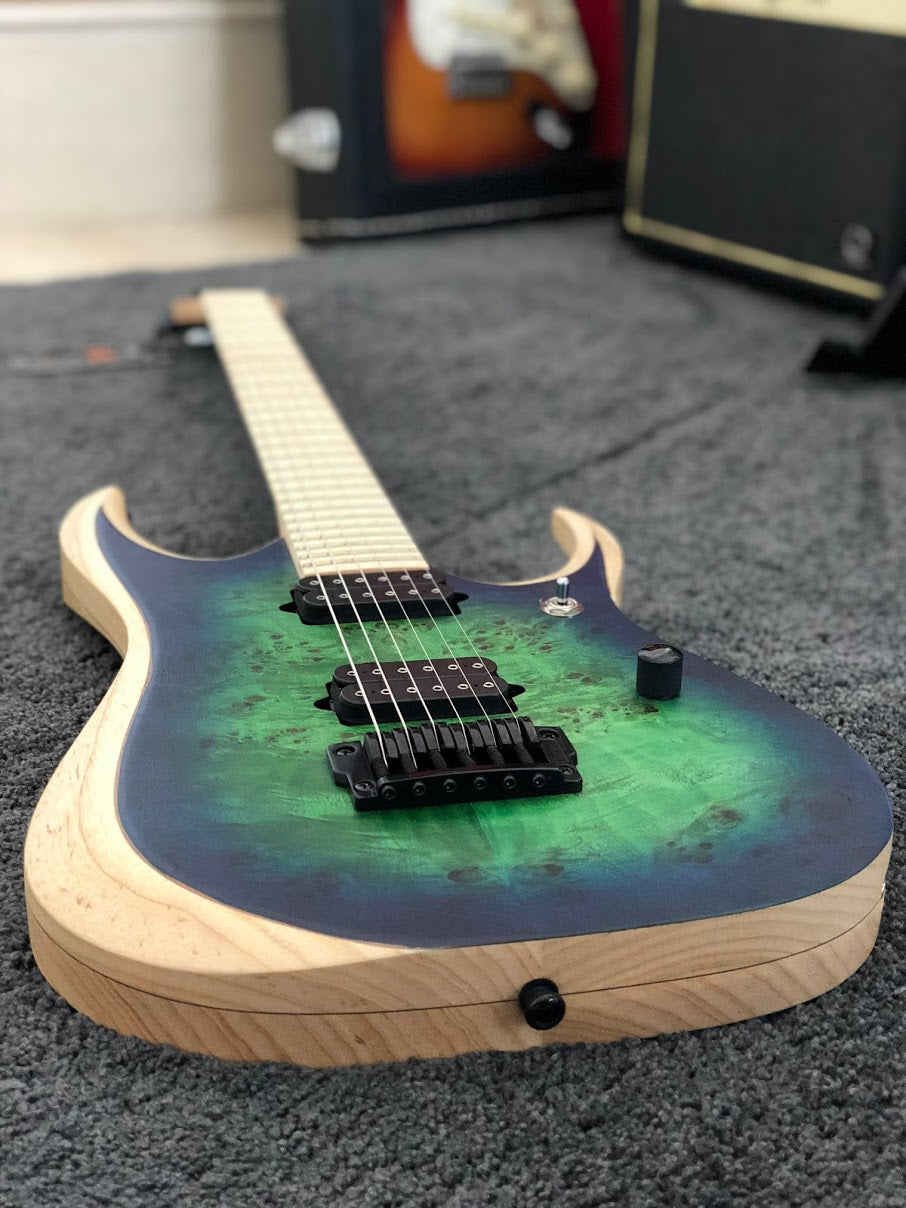 Ibanez RGD Iron Label RGDIX6MPB - Surreal Blue Burst