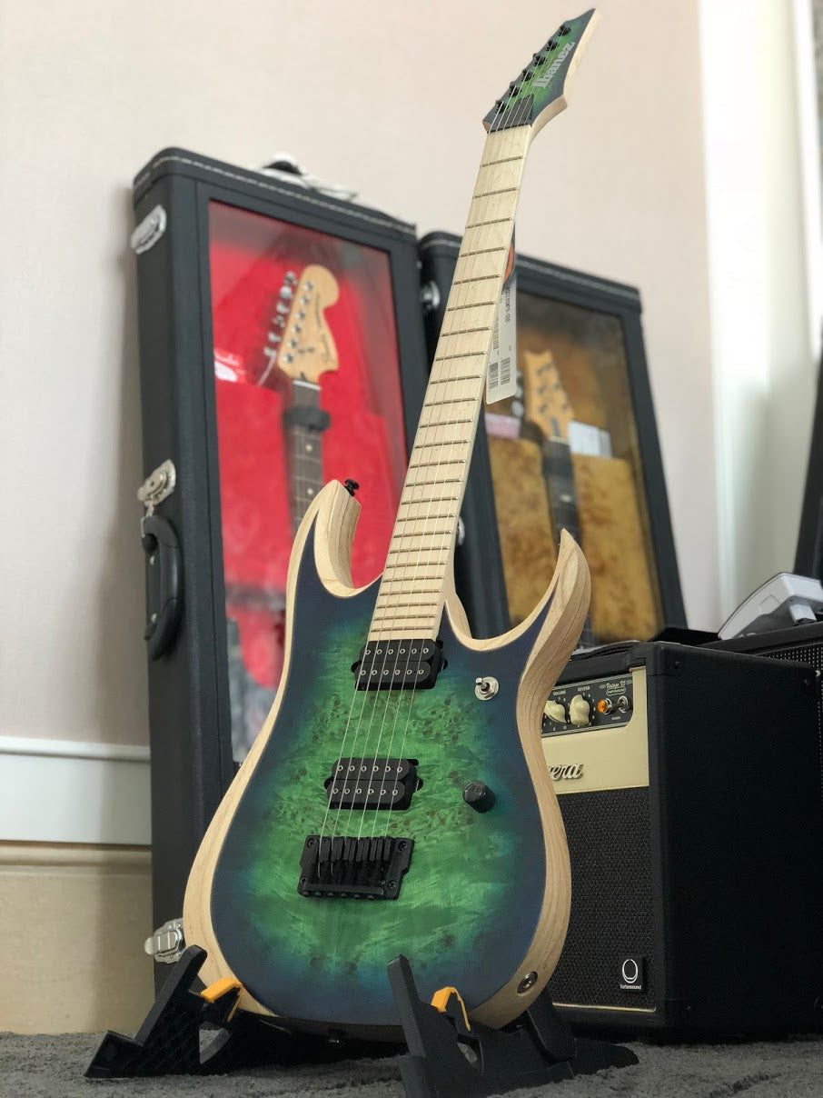 Ibanez RGD Iron Label RGDIX6MPB - Surreal Blue Burst – nafiriguitar.com