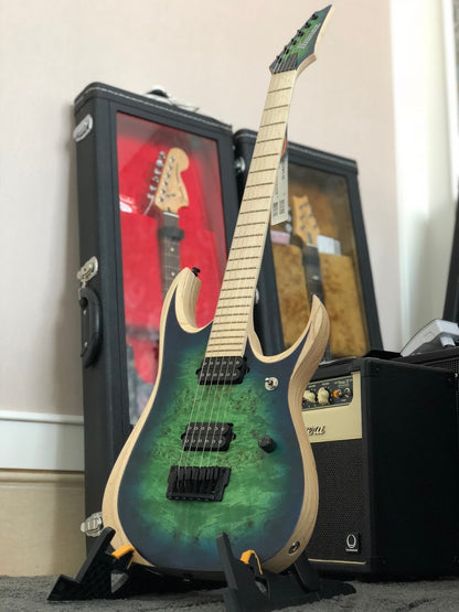 Ibanez RGD Iron Label RGDIX6MPB - Surreal Blue Burst