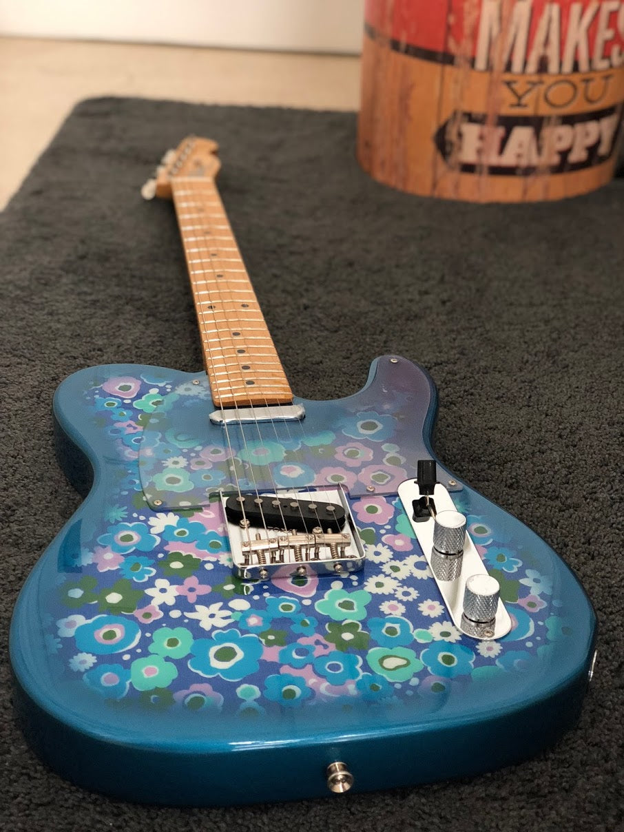 Tokai ATE-BF Blue Flower Paisley Breezysound Limited Edition