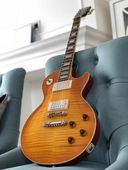 Tokai Love Rock LS-150F-3A HB Premium Series Japan with Solid Flamed Maple Top in Honeyburst