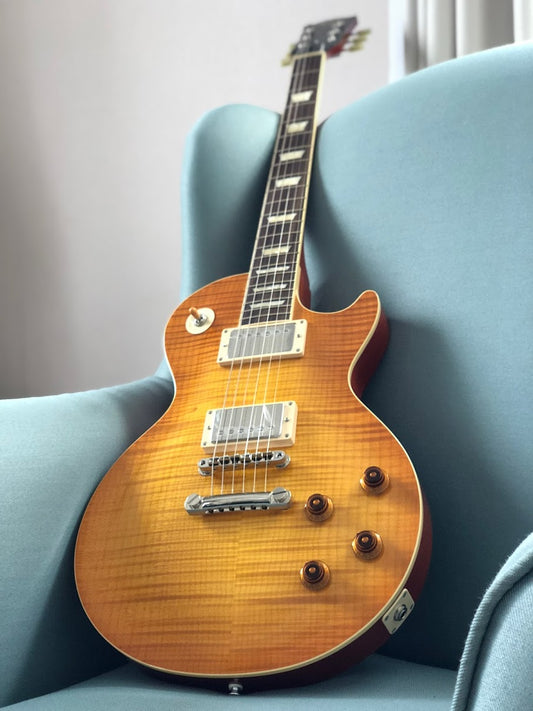 Tokai Love Rock LS-150F-3A HB Premium Series Japan with Solid Flamed Maple Top in Honeyburst