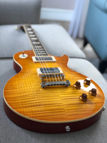 Tokai Love Rock LS-150F-3A HB Premium Series Japan with Solid Flamed Maple Top in Honeyburst