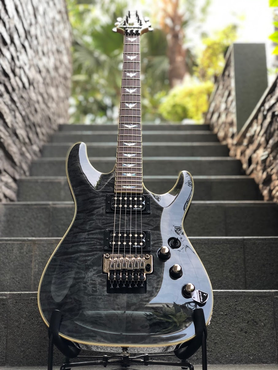 Schecter Omen Extreme-6 FR STBLK in Seethru Black – nafiriguitar.com