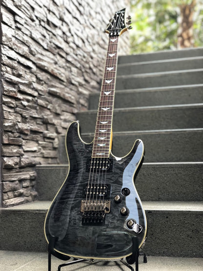 Schecter Omen Extreme-6 FR STBLK in Seethru Black