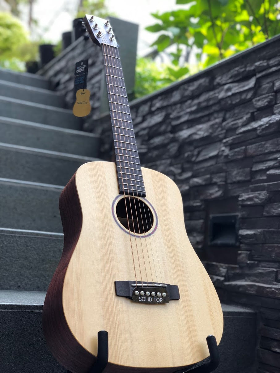 Cort Earth Mini F Adirondack Open Pore Natural – nafiriguitar.com