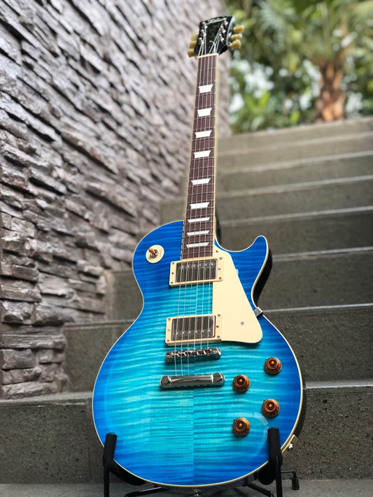 Tokai Love Rock LS-128F OBB Vintage Series Japan in Ocean Blue Burst Limited Edition
