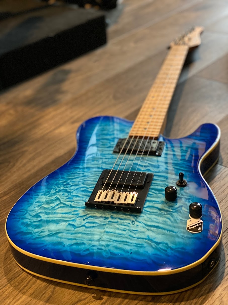 Schecter PT Pro - Trans Blue Burst