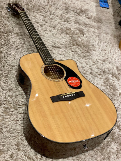 Fender CD-60 SCE Dreadnought Acoustic Electric in Natural