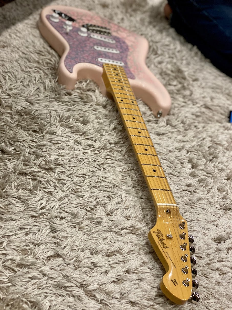 Tokai AST-SAKURA Limited Edition Goldstar Sound NAMM 2020 in Pale Pink with  Maple FB