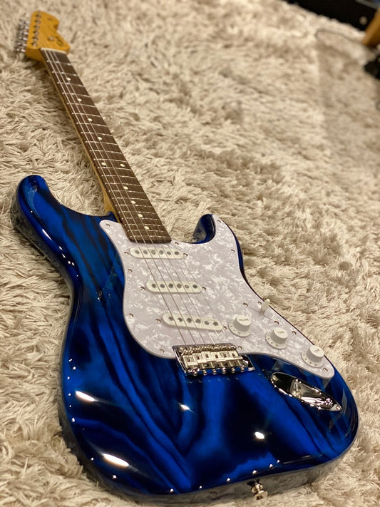 Tokai Japan AST-128 SBL/R Goldstar Sound Limited Edition in Seethru Blue with Rosewood FB