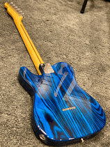 Tokai Japan ATE-137H SBL/R Breezysound Limited Edition in Seethru Blue Roasted Wood with Rosewood FB