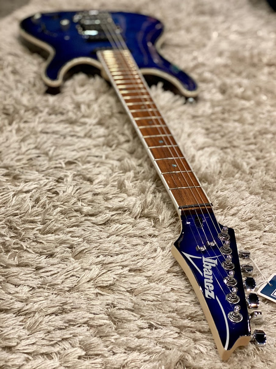 Ibanez SA360NQM-SPB Electric Guitar In Sapphire Blue