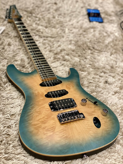 Ibanez SA460MBW-SUB Electric Guitar In Sunset Blue Burst