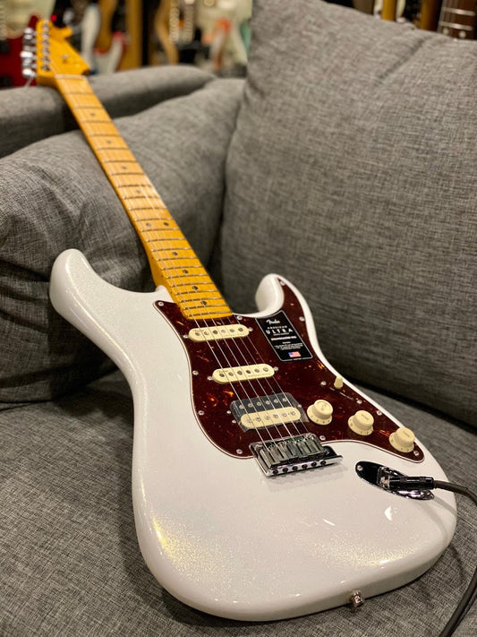 Fender American Ultra Stratocaster HSS - Arctic Pearl with Maple FB
