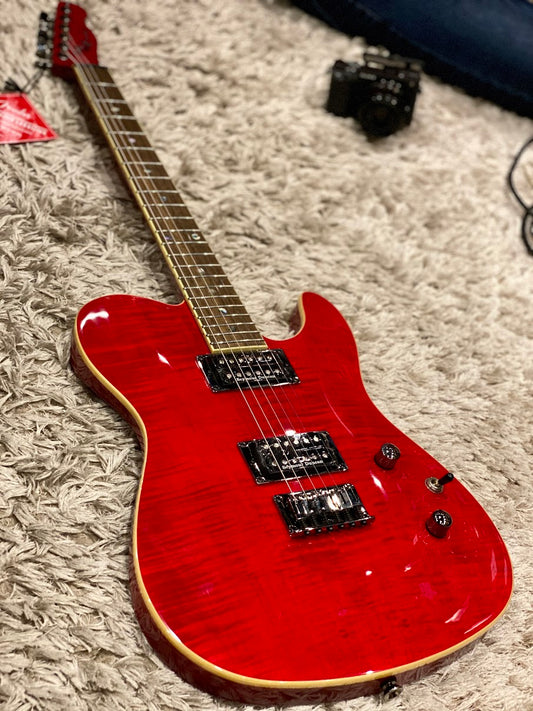 Fender Special Edition Custom Telecaster FMT HH - Crimson Red Transparent