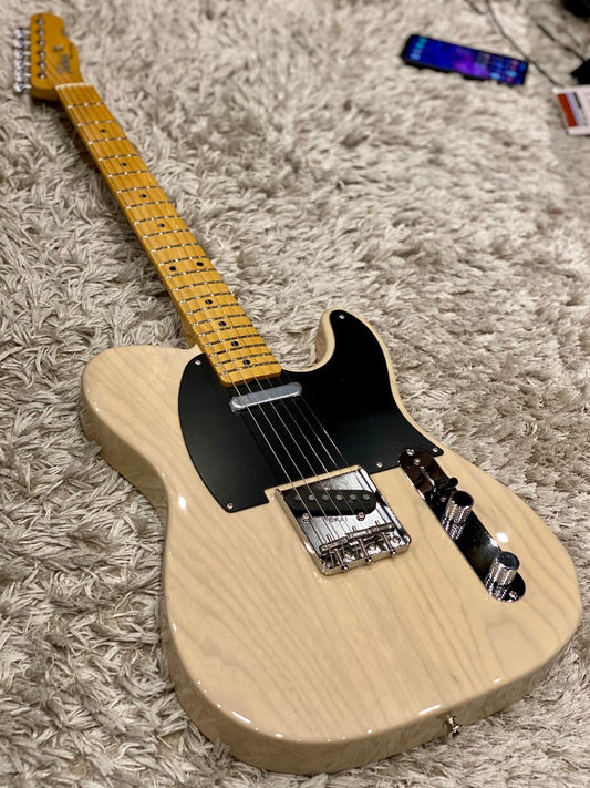 Tokai TTE-108 WBL/M Vintage Series Japan - White Blonde with Maple FB