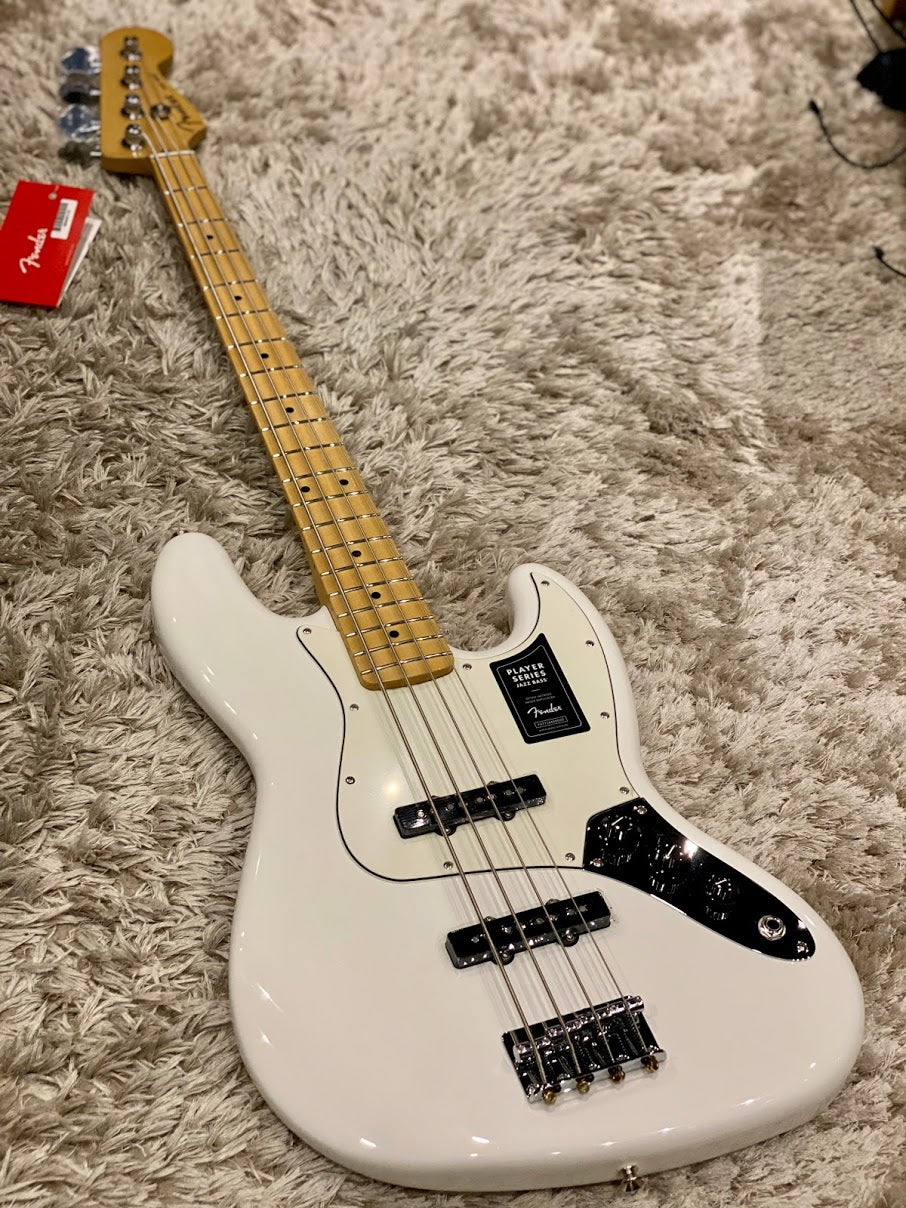 Bass White Color Instrument Fender Player Series Jazz Bass Maple Neck สี Polar White – nafiriguitar.com