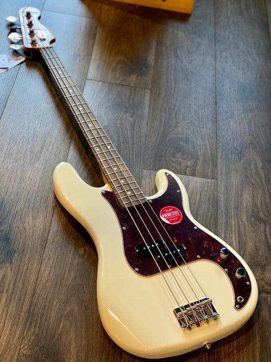 Squier Classic Vibe 60s Precision Bass พร้อม Laurel FB สี Olympic White