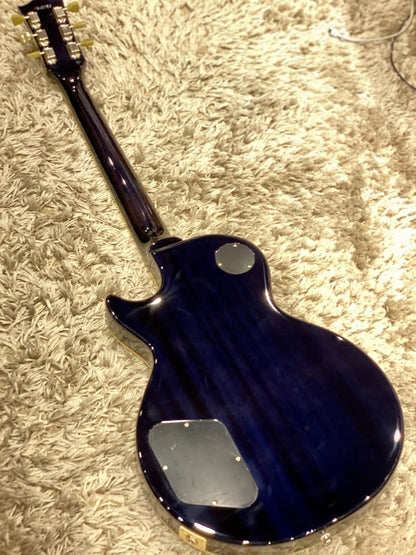 Tokai LS-136F ZB IB Love Rock Japan in Indigo Blue with AAAA Flame Top