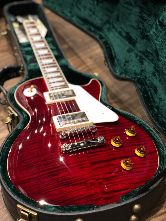 Tokai Love Rock LS-128F SDR Vintage Series Japan in Seethru Dark Red