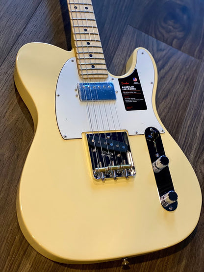 Fender American Performer Telecaster HS Maple FB สี Vintage White