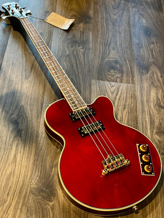 Epiphone Allen Woody Rumblekat Artist Series Bass in Wine Red