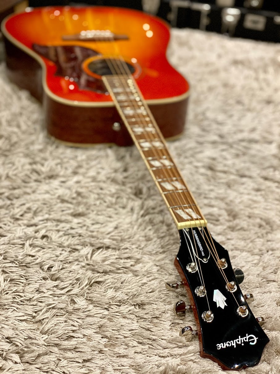 Epiphone Hummingbird Pro - Faded Cherry Sunburst