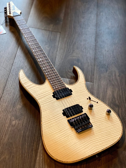 ไม้เมเปิล Ibanez Premium RG721FM NTF สี Natural Flat