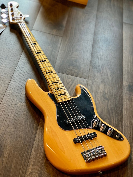 Squier Vintage Modified Jazz Bass V 5 String สีธรรมชาติ 