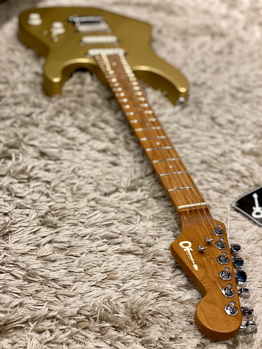 Charvel Pro-Mod DK22 SSS 2PT CM - Pharaoh Gold – nafiriguitar.com