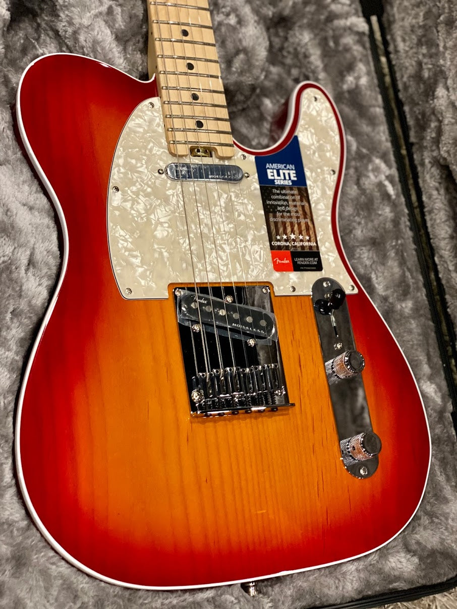 Fender American Elite Telecaster with Maple FB in Aged Cherry Burst