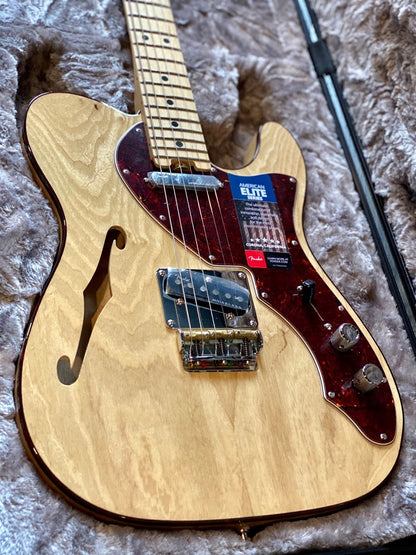 Fender American Elite Telecaster Thinline with maple FB in Natural