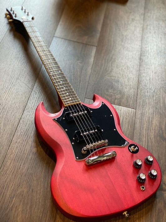 Epiphone SG Classic Worn P-90s in Worn Cherry