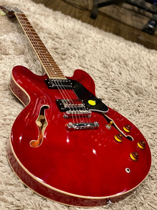 Tokai ES-78 SR semi hollow in Seethru Red Traditional Series