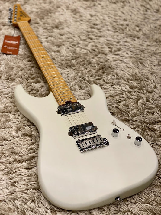Soloking MS-1 Custom 24 HH in Satin White Matte with Roasted Maple Neck and Alder Body