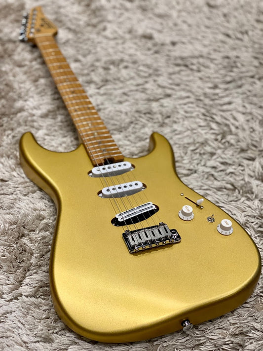 Soloking MS-1 Custom 22 SSS สี Satin Shoreline Gold Matte พร้อมคอไม้เมเปิ้ลย่างและตัวไม้ Alder 
