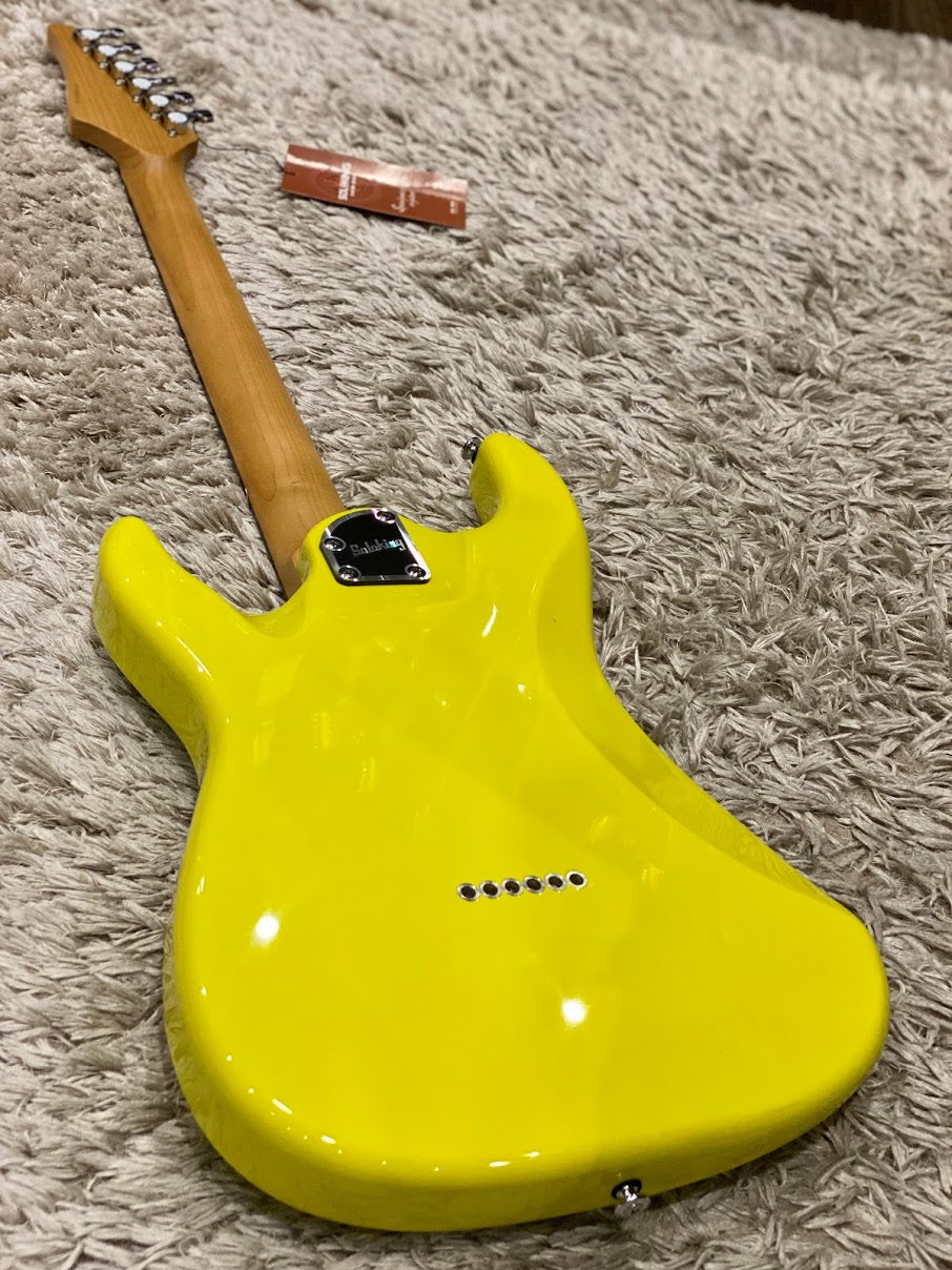 Soloking MS-H Classic Tom Delonge Style Tribute in Graffiti Yellow with roasted neck
