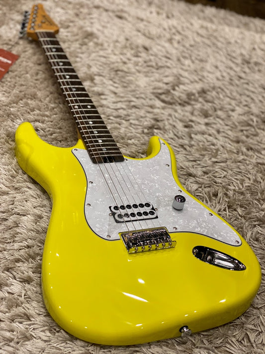 Soloking MS-H Classic Tom Delonge Style Tribute in Graffiti Yellow with roasted neck