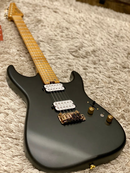 Soloking MS-1 Custom 24 HH in Satin Black Beauty Matte with Roasted Maple Neck and Alder Body