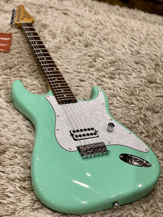 Soloking MS-H Classic Tom Delonge Style Tribute in Surf Green with roasted neck