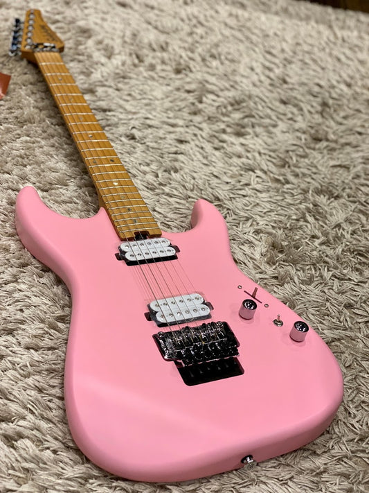 Soloking MS-1 Custom 22 HH FR in Satin Shell Pink Matte with Floyd Rose