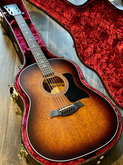Taylor 327e V-Class Blackwood/Mahogany Grand Pacific Acoustic Guitar พร้อมกล่อง