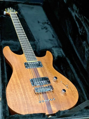 Ibanez MMM1 Mike Mushok Signature Baritone in Natural Oil Mahogany