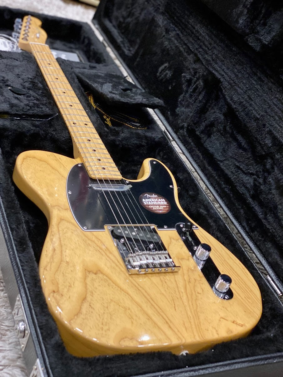 Fender American Standard Telecaster Ash Limited Edition สี Natural พร้อม Maple FB