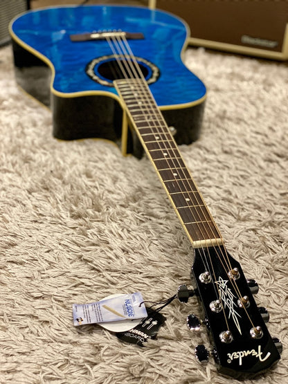 Fender T-Bucket 300CE V2 Acoustic Electric in Trans Blue Quilt